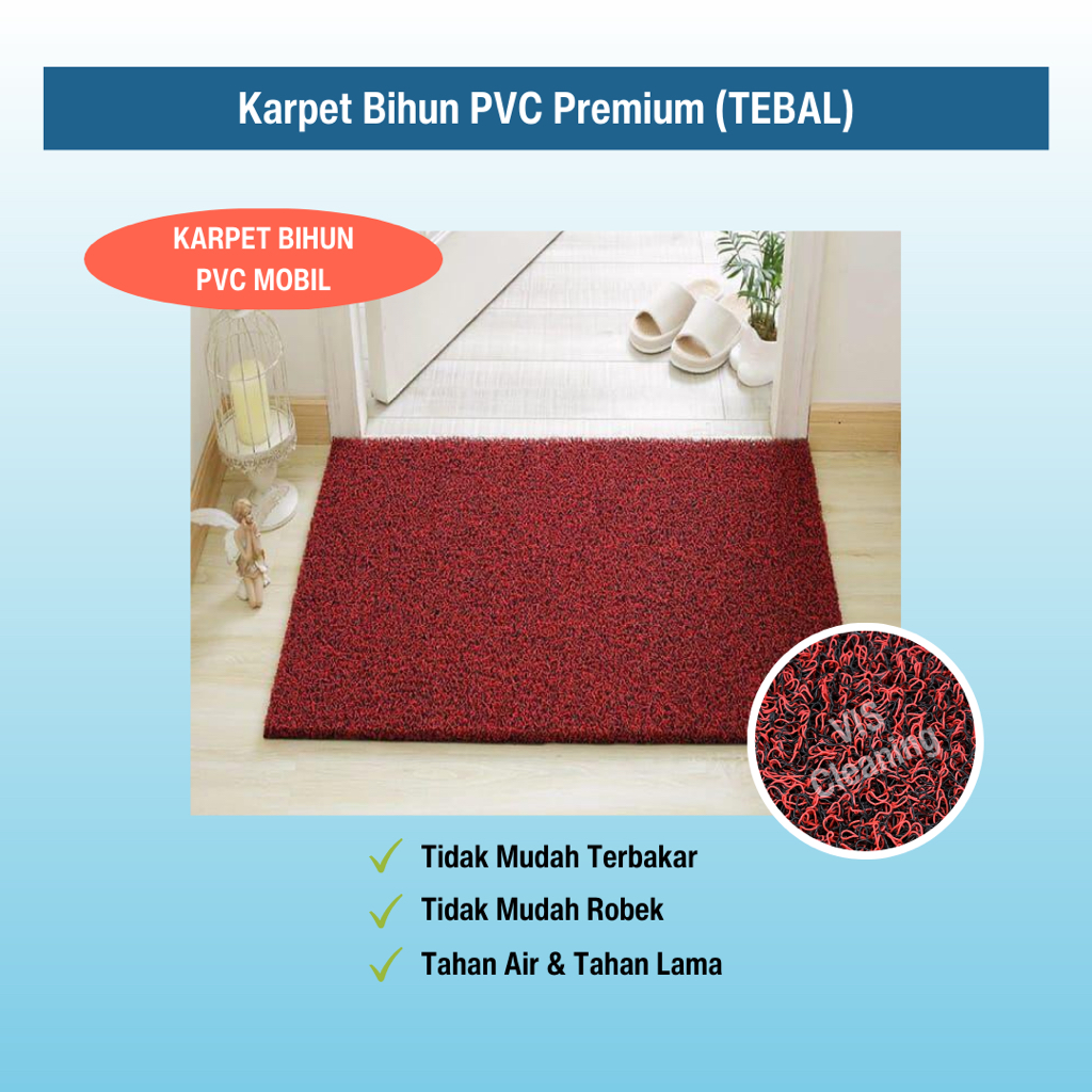 Karpet Keset Mobil Bihun Mie PVC Premium (TEBAL) (Per Roll 9m x 1,2m)