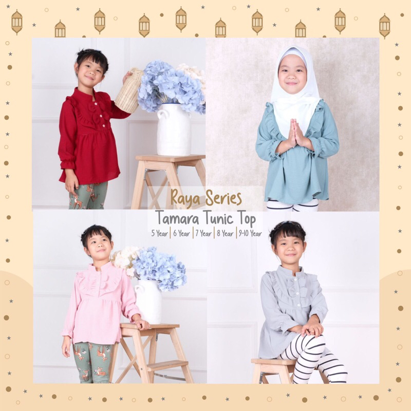 Tamara Tunik Top - Tunik Baju Muslim Anak