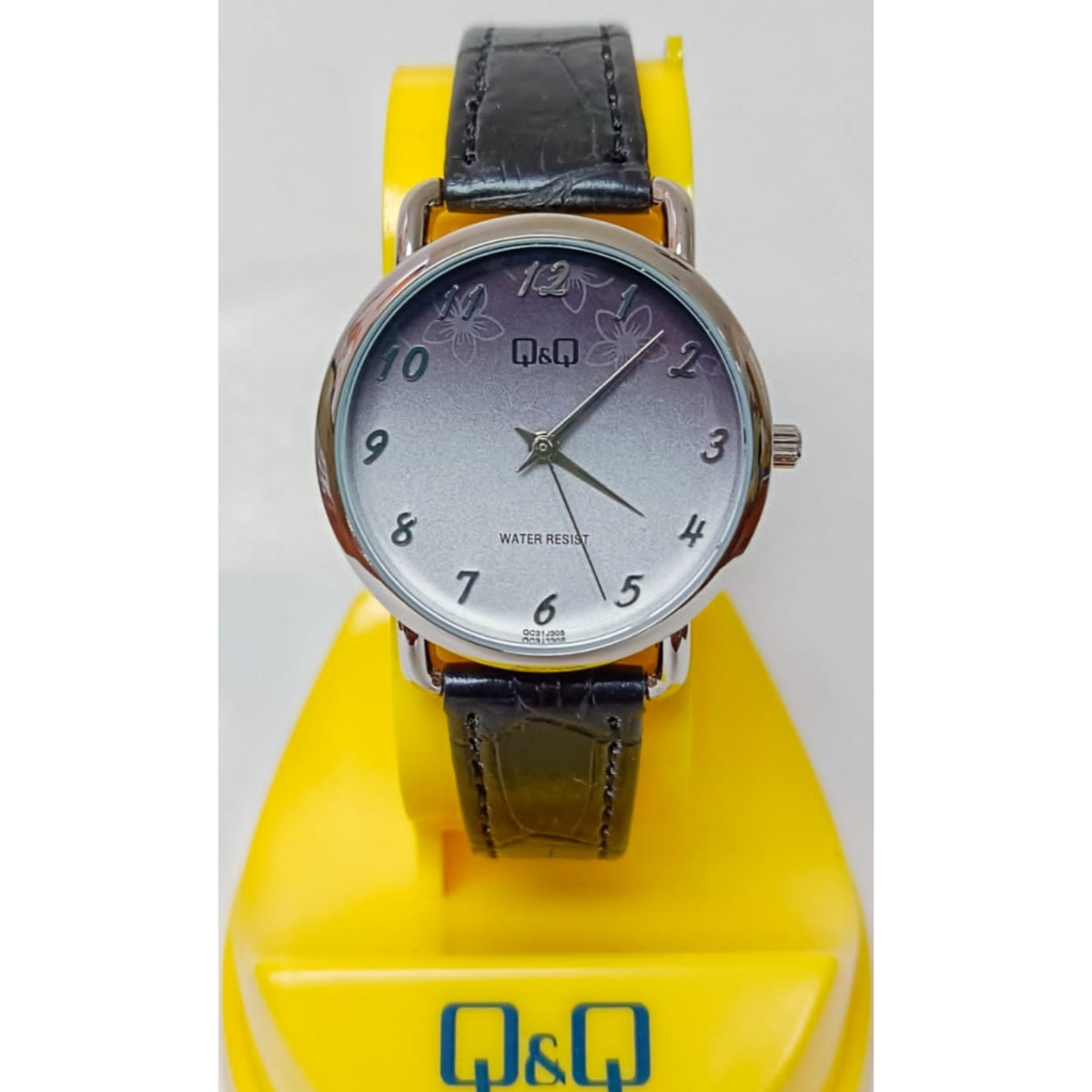 SALE Jam Tangan Wanita Classic  Kulit Leather Original Q&amp;Q QnQ QQ QC31 QC31J Series