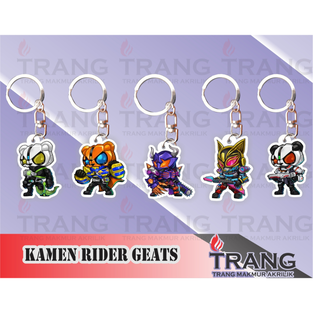 Gantungan Kunci Akrilik Kamen Rider Geats Form/Acrylic Keychain Kamen Rider Geats Form