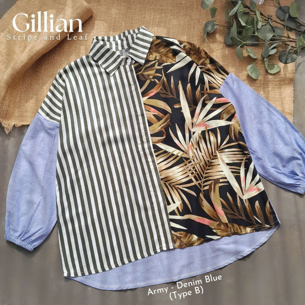 CallieTamami - A 6485 Gillian Stripe and Leaf