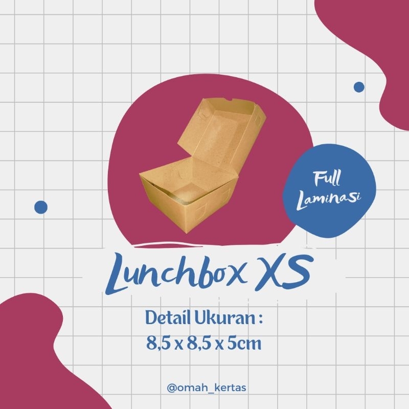 Paper Lunchbox Murah Full Laminasi