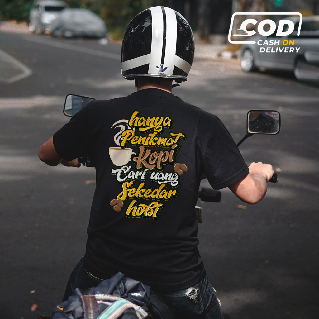 Kaos Kopi Desain Nikmati Kopi