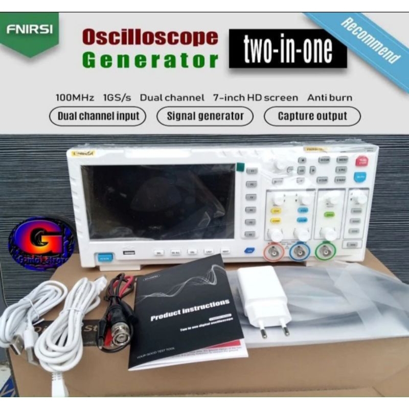 Oscilloscope Digital Oscilloscope 100MHz DSO Fnirsi 1014D