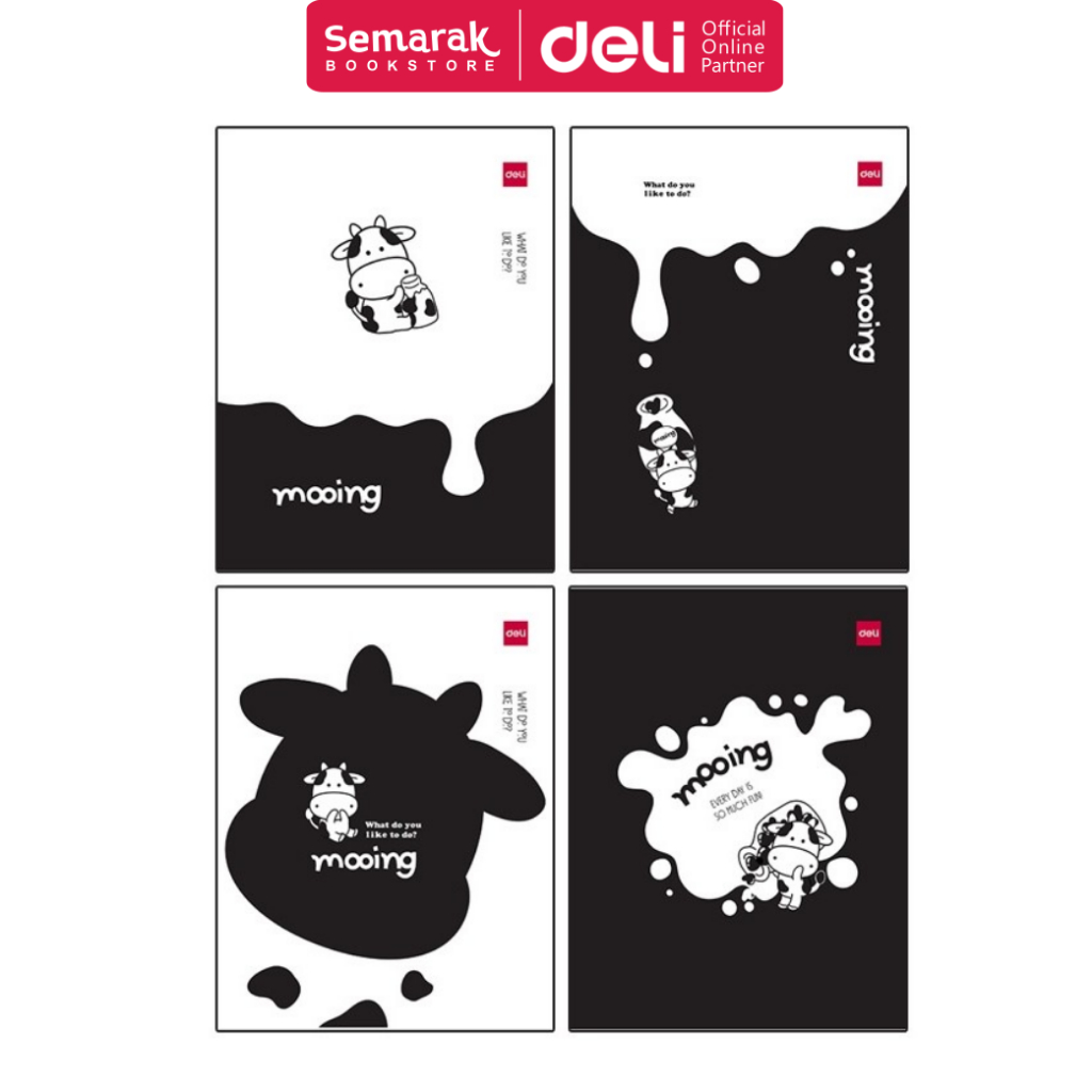 

Deli NA558 Buku Tulis Sekolah A5 58 Lembar - Mooing [1 Buku]