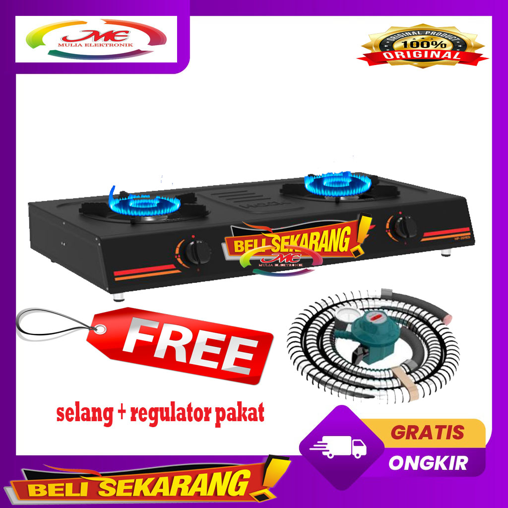 Kompor Gas 2 Tungku NGY SNI Garansi Resmi  ori harga grosir mantap