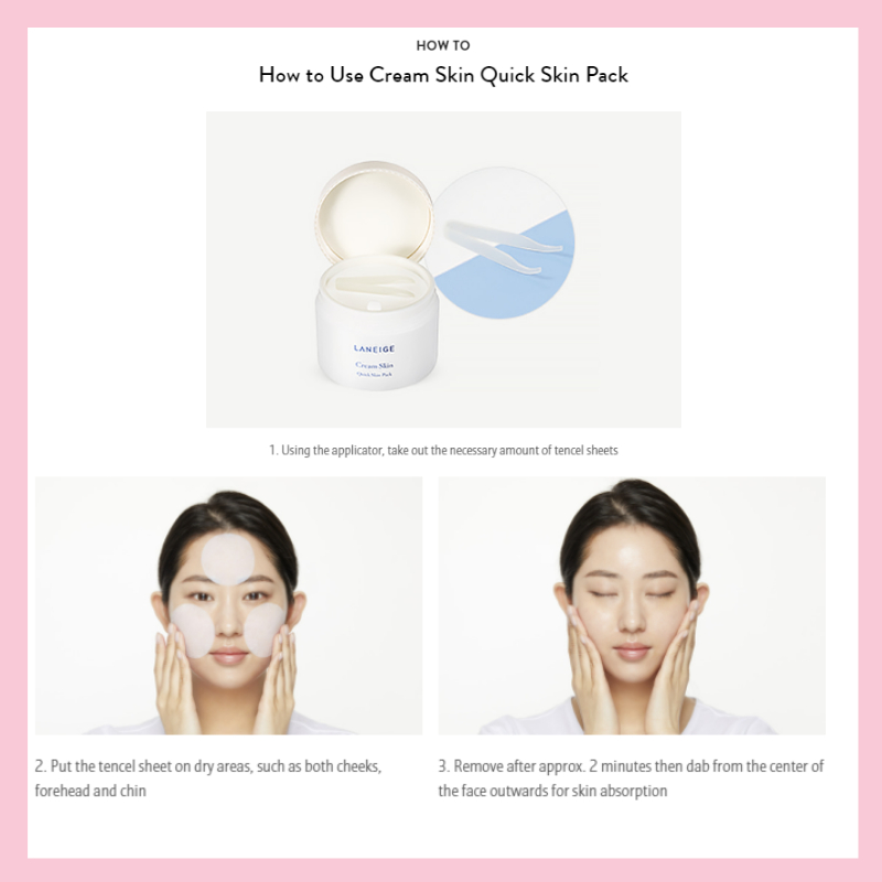 LANEIGE Cream Skin Quick Skin Pad 50EA