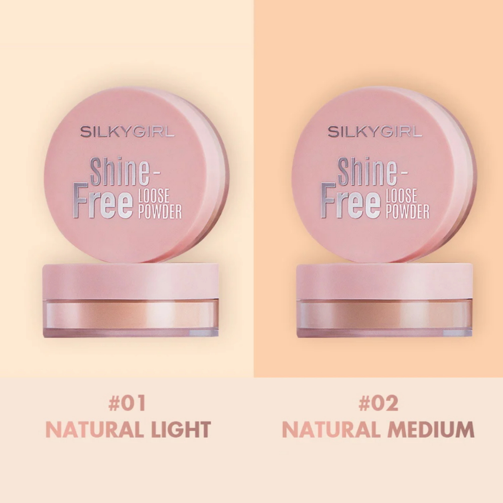 SILKYGIRL Shine Free Loose Powder | Bedak Tabur