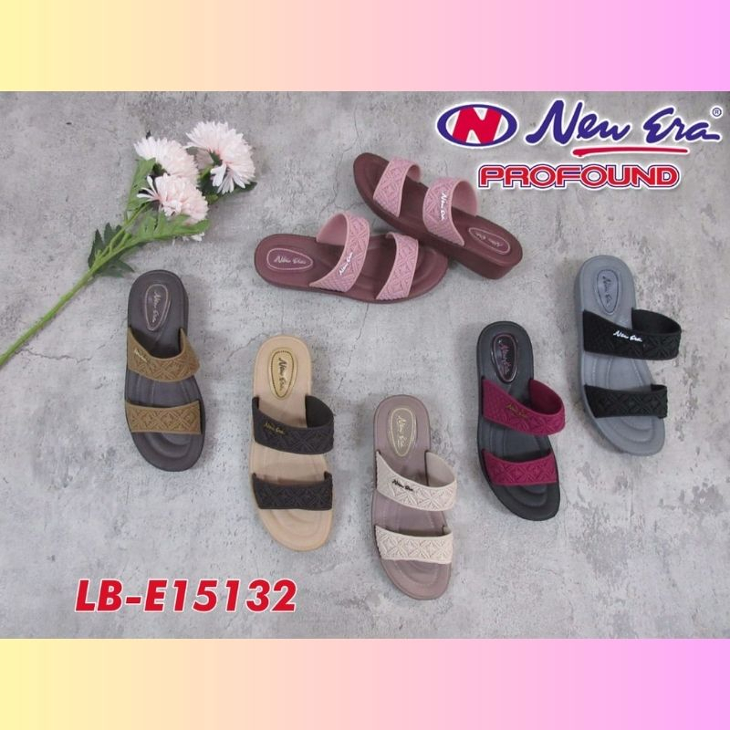 SANDAL WANITA SLOP KARET NEW ERA LB E 15132 SIZE 36-40