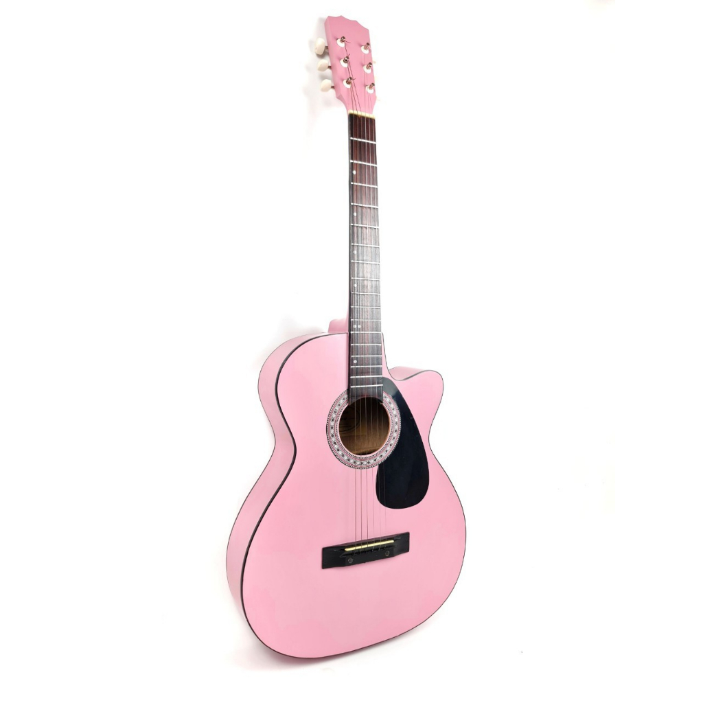 Gitar Akustik Pink Murah Jakarta Pemula Kado Wanita