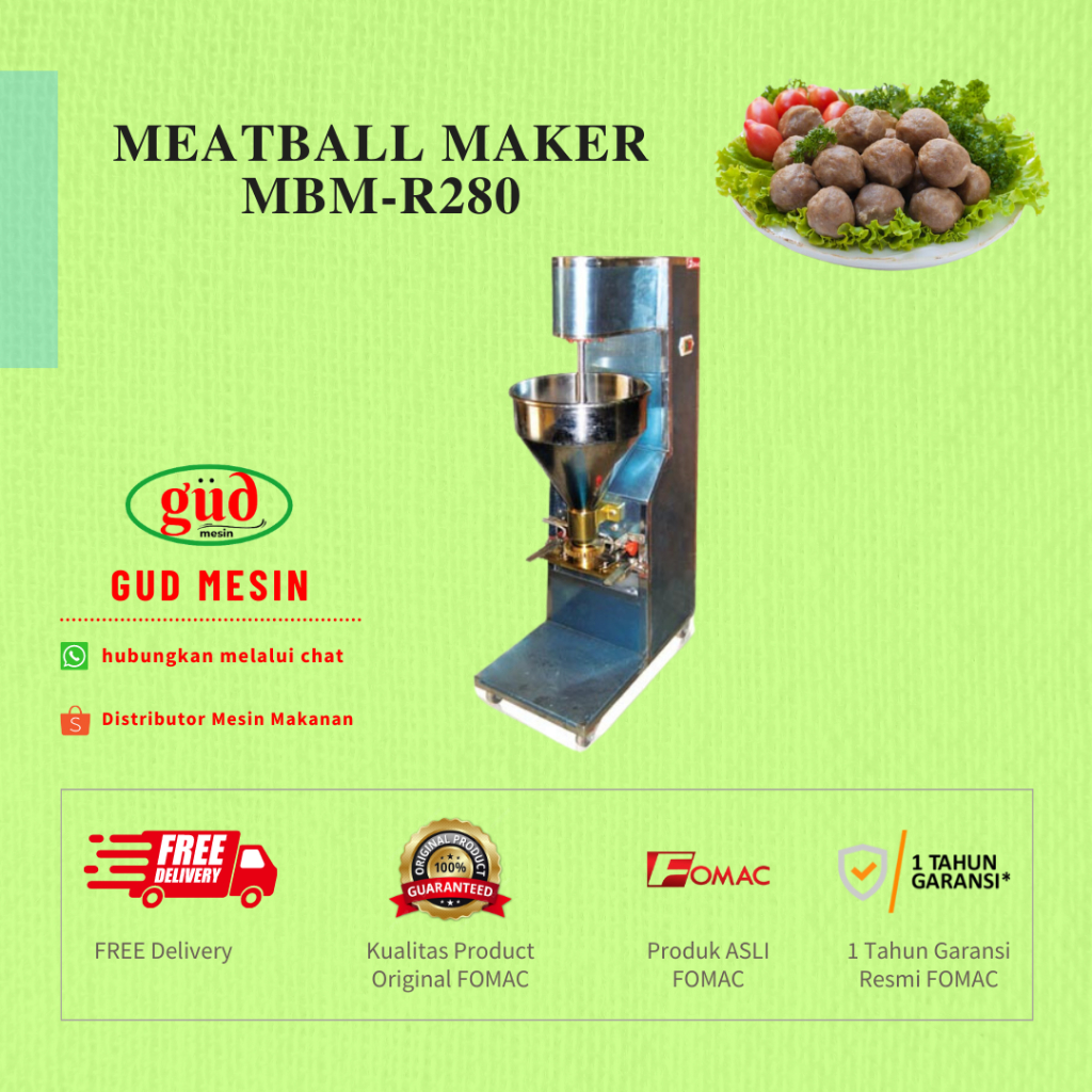 Mesin Cetak Bakso Baso FOMAC Meat Ball Maker MBM-R280 FOMAC
