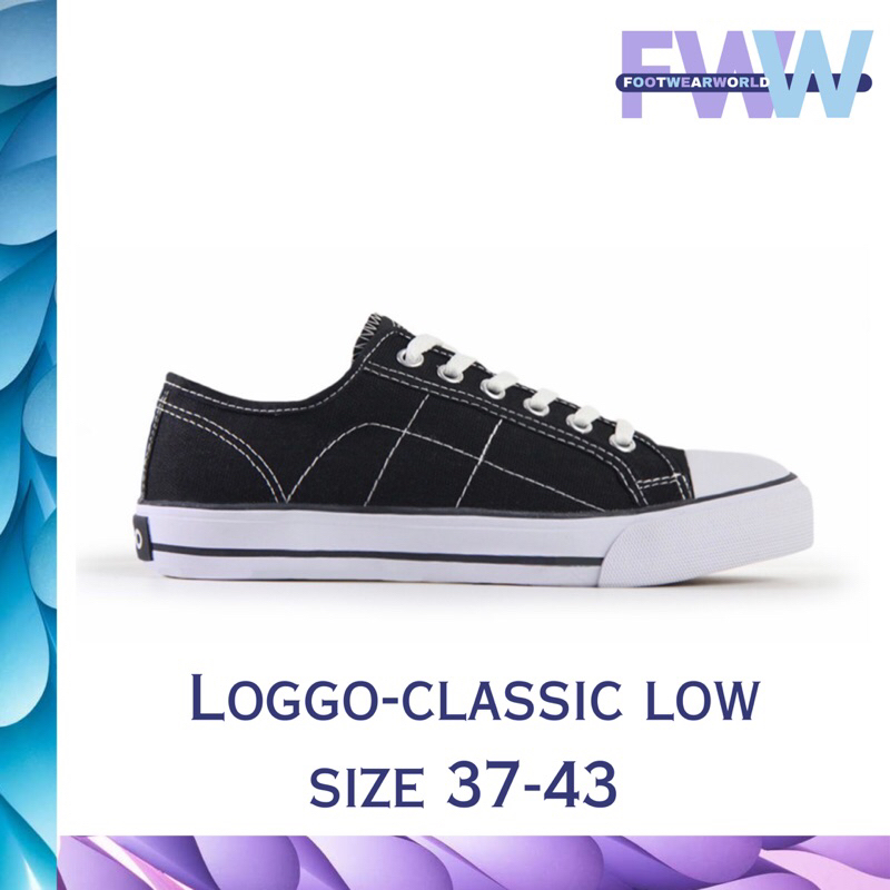 Sepatu Pria/Wanita Sneakers Kanvas Loggo