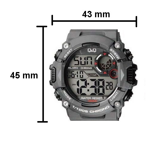 MODEL TERBARU Jam Tangan Pria Army Sporty Rubber Digital Original Q&amp;Q QnQ QQ V35A M146J Series