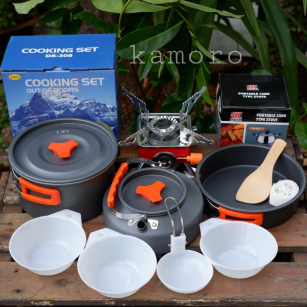

Unik Paket Cooking Set Teko DS 308 Plus kompor lipat kovar original Murah