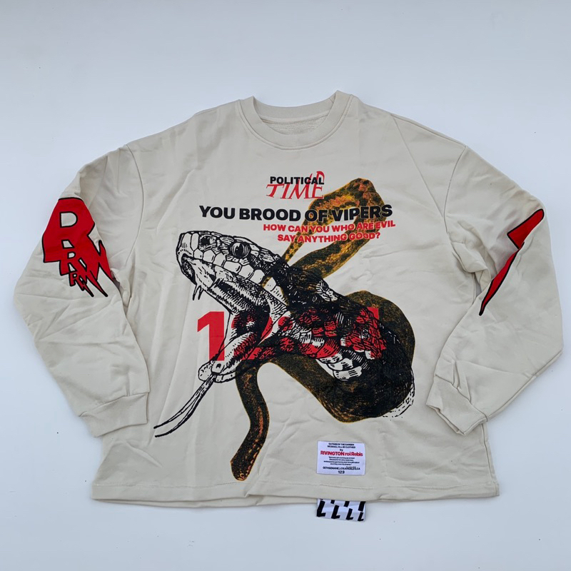 RIVINGTON ROI REBIS POLITICAL TIME CREWNECK RRR