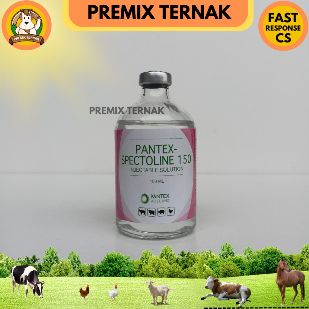 PANTEX SPECTOLIN 100ml - Obat Snot Cekrek Ngorok Ayam Ampuh - Like LS Injection Interspectin L Lincospecs