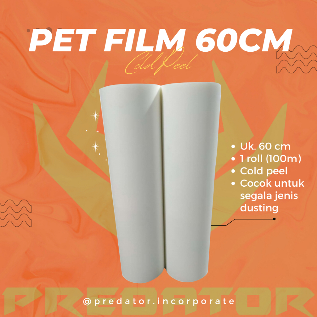 PET FILM DTF 60CM COLD PEEL