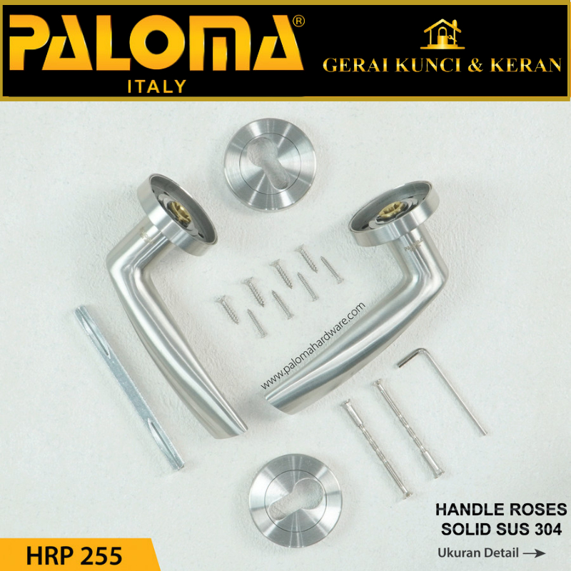 Handle Pintu Roses PALOMA HRP 255 LHS SALVIO STAINLESS STEEL