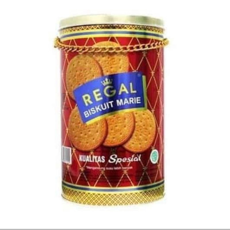 Biskuit Regal Marie Kaleng 1Kg (1000g) Kue Lebaran Kaleng