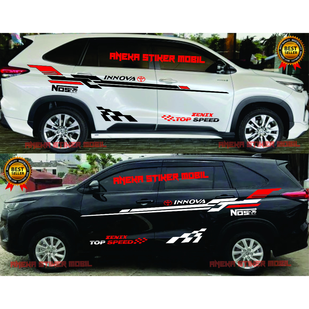 Stiker Toyota Kijang Innova Zenix Aksesoris Sticker Mobil Innova Zenix