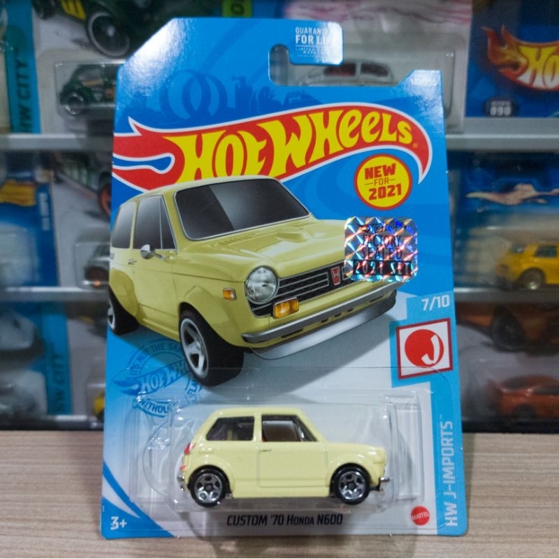 HOT WHEELS CUSTOM 70 HONDA N600 YELLOW - FACTORY SEALED