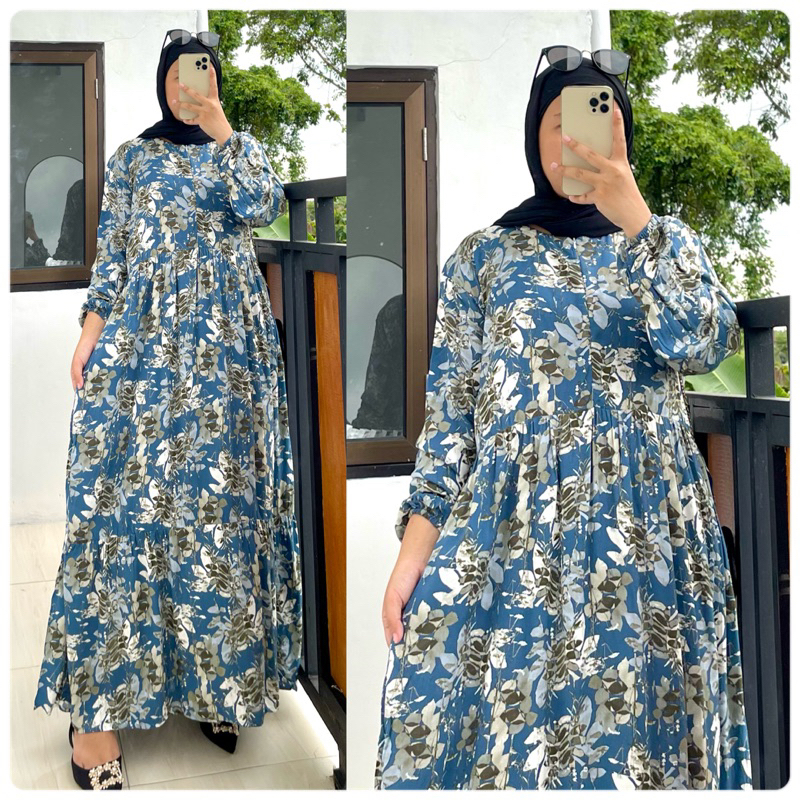 GAMIS MOTIF RAYON PREMIUM BANYAK MOTIF