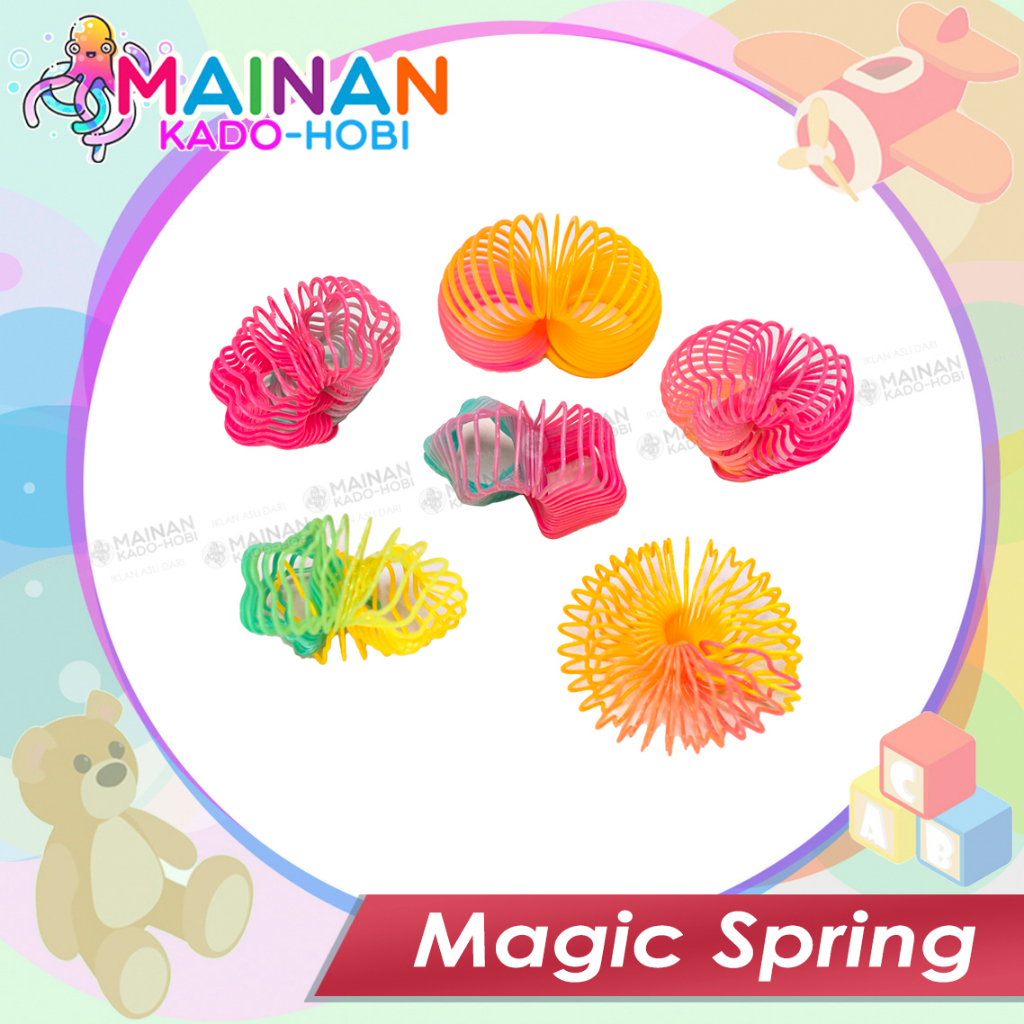 MAINAN MOTORIK SENSORIK ANAK MAGIC SPRING SLINKY KARAKTER