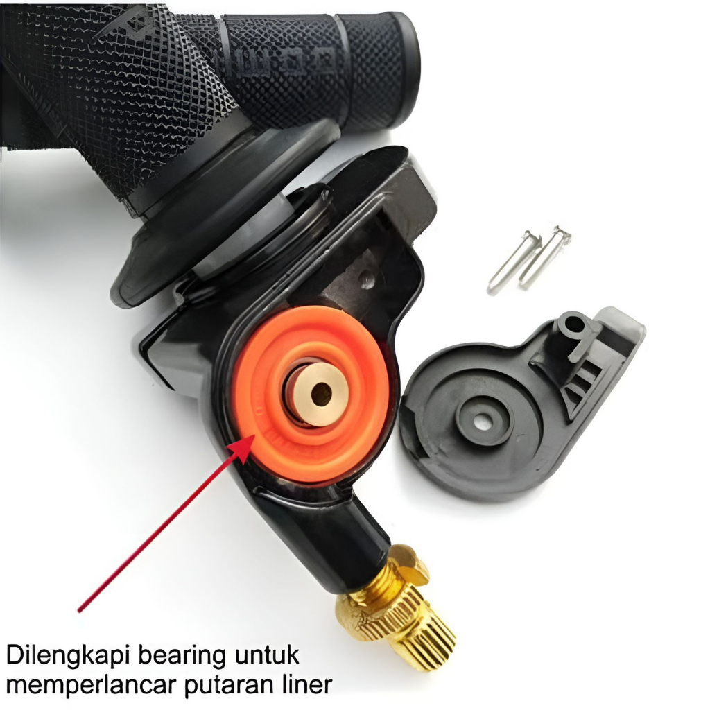 GAS SPONTAN DOMINO ITALY  ORIGINAL / GAS KONTAN DOMINO ROLL BEARING 1 KABEL BAHAN BESI UNIVERSAL SEMUA MOTOR BISA