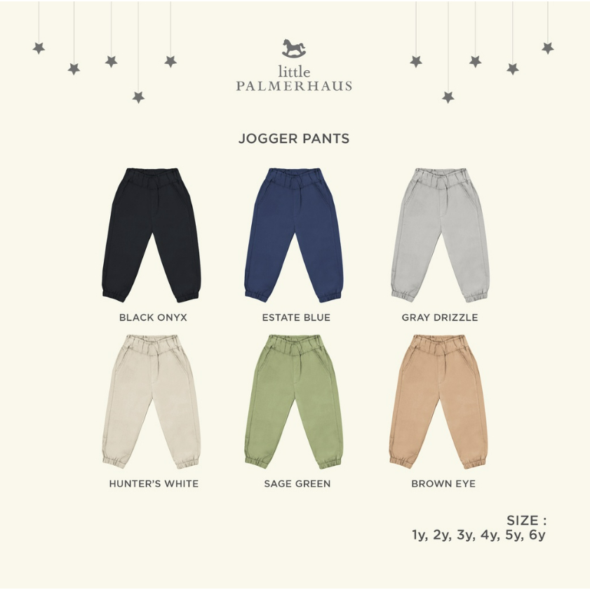 Little Palmerhaus Jogger Chinos 1-6 Tahun Celana Panjang Chinos Jogger Anak Unisex CBKS