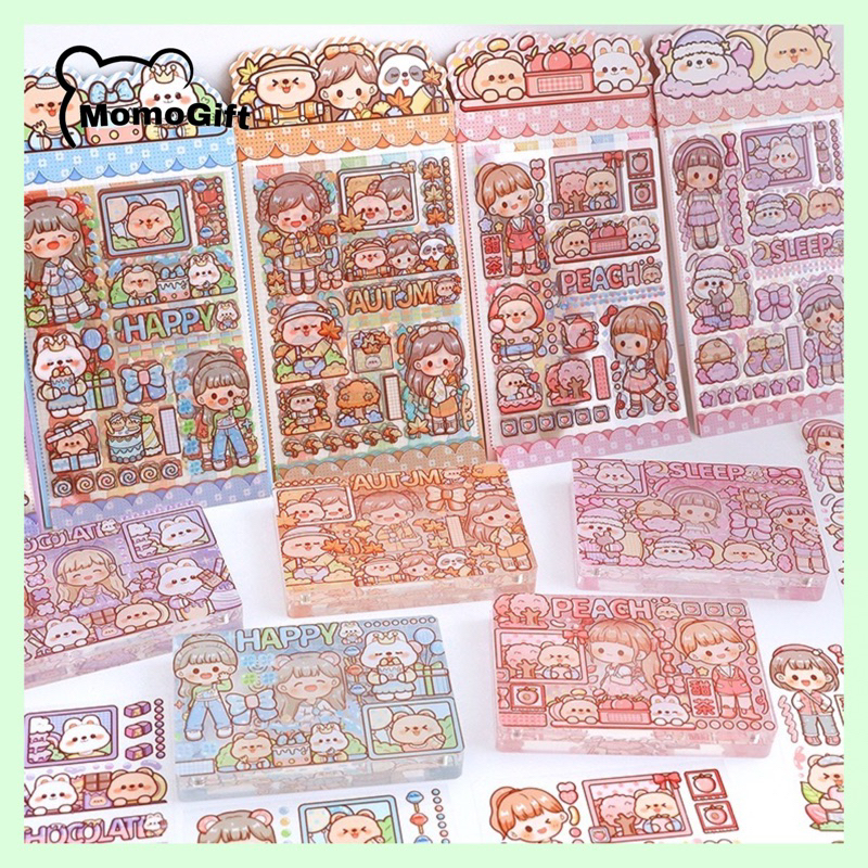 

Stiker Pack Doudou Sauce Theme Color isi 5 Lembar TLD89