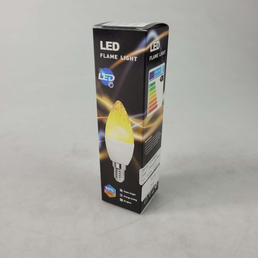 Lampu Bohlam LED Api Flickering Candle Light E27 Warm White 3W - CB2 - White