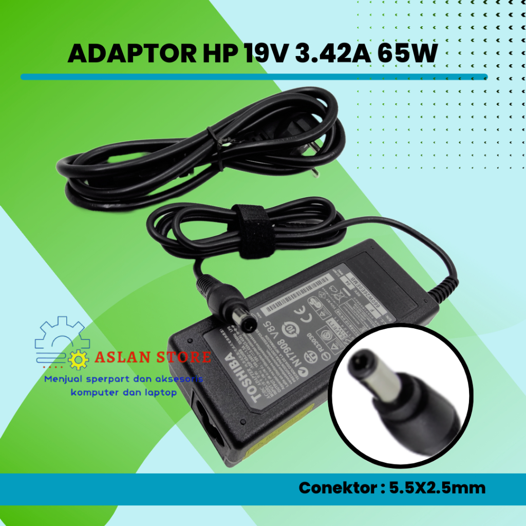 AC Power 65W 19V 3.42A ADAPTER CHARGER CASAN TOSHIBA M300 M500 M800 M900 L300 A660