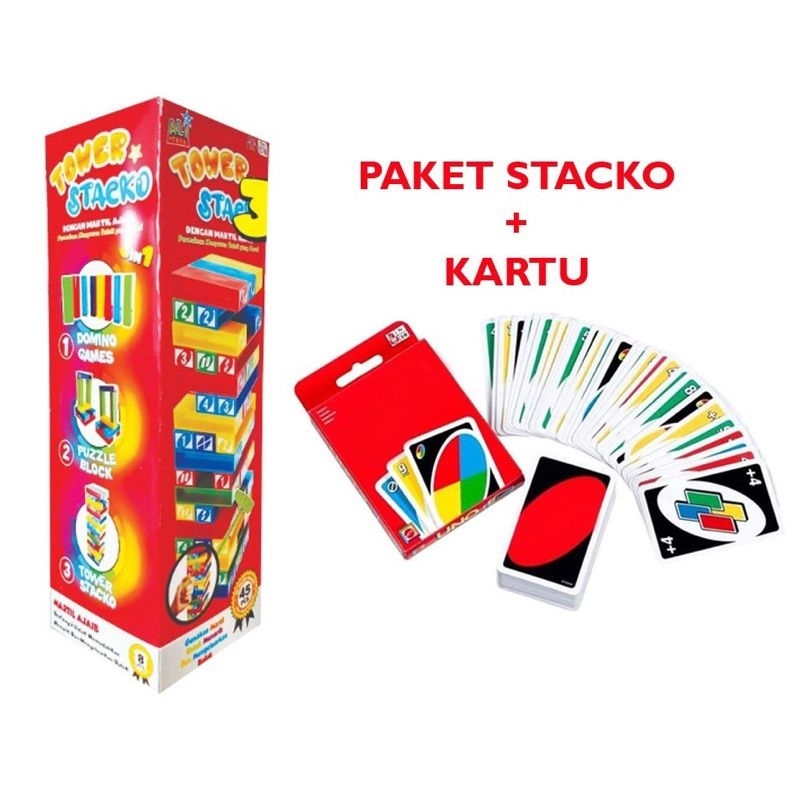 TOWERl STACKO MAINAN EDUKASI /UN00 STACKO BALOK SUSUN