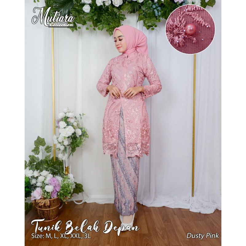 KEBAYA ORIGINAL//TUNIK BELAH DEPAN//SERAGAMAN KELUARGA//BAJU PESTA LAMARAN//KEBAYA WISUDA//BAJU LEBARAN//BAJU KONDANGAN//KEBAYA MODERN//BY MUTIARA COLLECTION