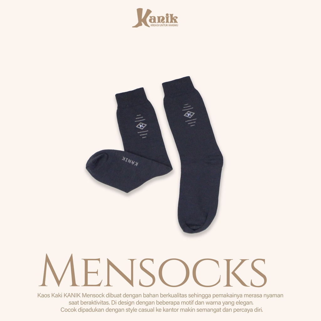 Kaos Kaki Pria Formal Kantor Kanik Mensock Basic dan Infintiy | Kaos Kaki Harian Pria Sebetis