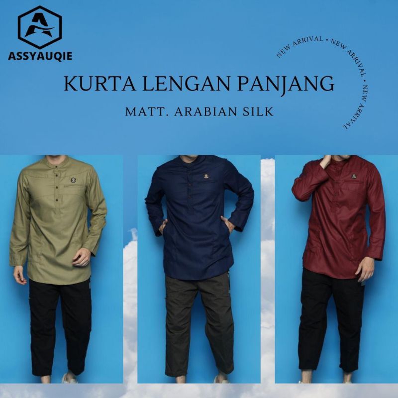 Kurta Lengan Panjang Polos Assyauqie