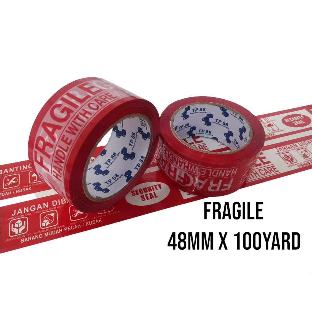 

LAKBAN FRAGILE MERAH TP88 48MM X 100YARD