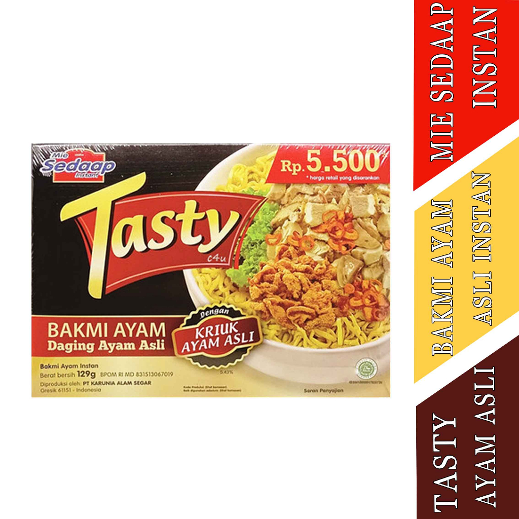 

Tasty - Mie sedaap - Baikmie ayam - Atstuy - Kriuk ayam asli