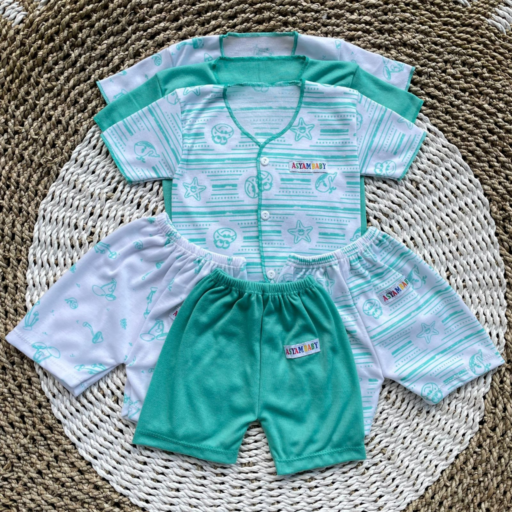 3 PCS Baju Lengan Pendek Bayi Bayi Atasan Bayi Baju Newborn Baju Bayi Baru Lahir Gift Bayi Hadiah Lahiran Bayi baju bayi lengan Pendek