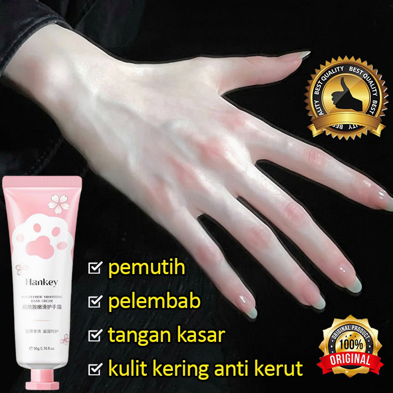 Hand sunscreen cream Krim tangan dan kaki Tabir surya Hand body whitening 50G Meremajakan dan melembabkan Memperbaiki kekeringan dan kekasaran Anti retak dan anti penuaan Krim Tangan Pemutih yang melembabkan dan tidak berminyak