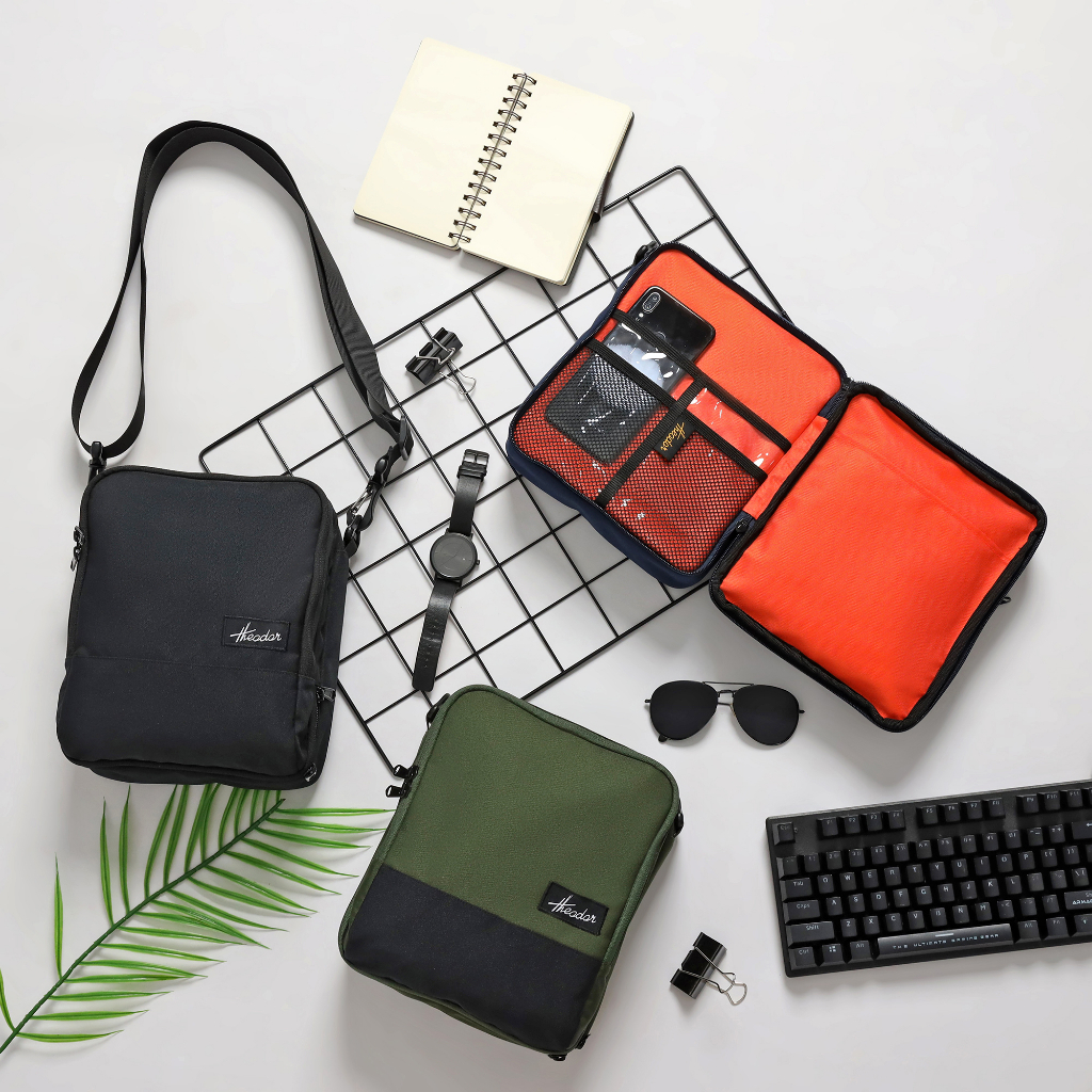 THEODOR Sling Bag CUBE Series - Tas Selempang - Water Repellent - Pria Wanita - High Quality