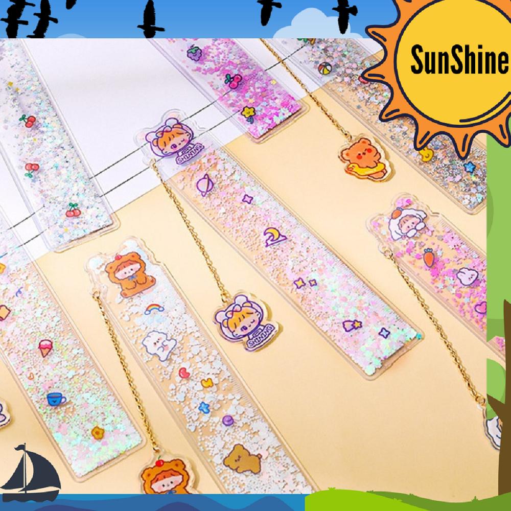 

Sunshine Fancy Penggaris Lentur / Pembatas Buku Glitter Girl 15 Cm Rs0005 Tk1