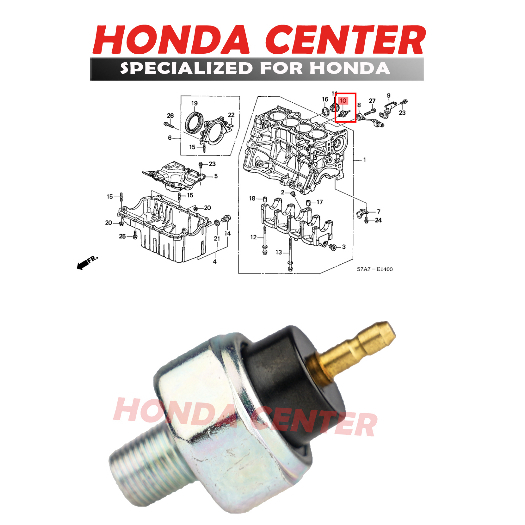 switch oli switch oil pressure honda civic lx genio estilo ferio city z accord maestro crv gen2 2002 2003 2004 2005 2006 oyssey rb1 2004 2005 2006 2007 2008 37240-PT0