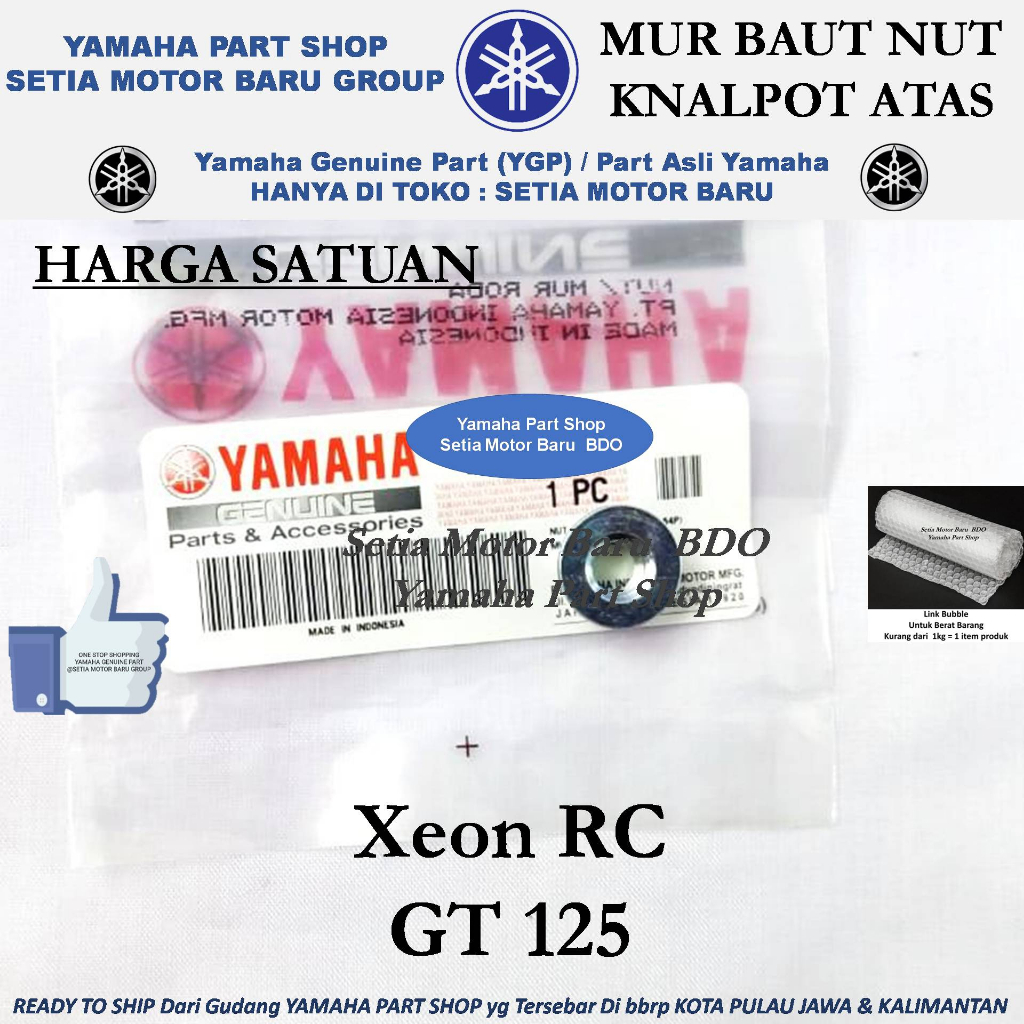 Mur Baut Bolt Nut Knalpot Atas Xeon RC GT 125cc Asli Yamaha Bandung