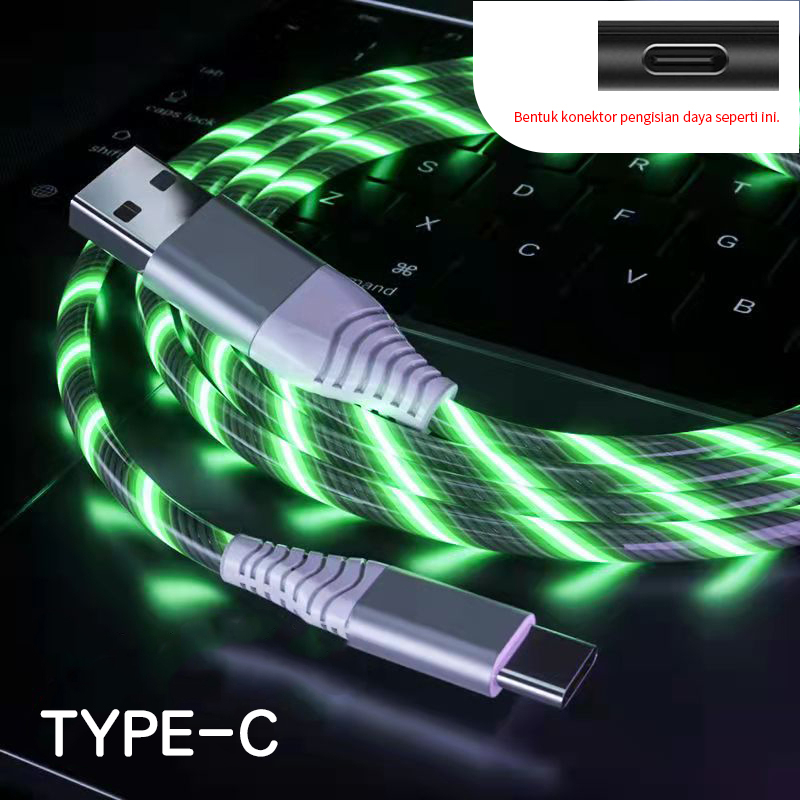 kabel data dan Strip lampu 2in1, Kabel Data Type C, Micro USB Fast Charging/Kabel Data Untuk Iphone Lightning Cable Untuk Iphone 5 6 7 8 XS XR 11 12 Pro/Samsung/xiaomi/OPPO/realme/