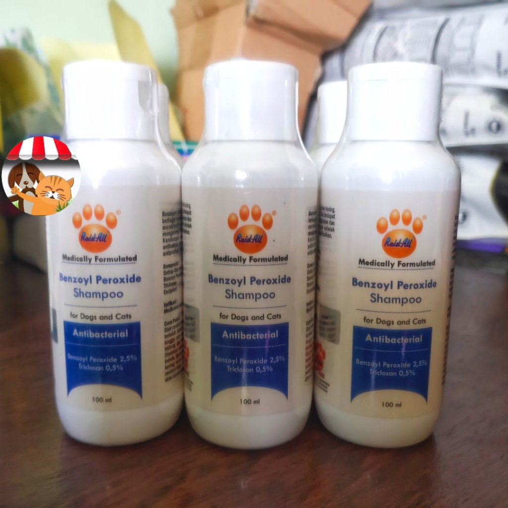 Shampoo Benzoyl Peroxide 100ml - Shampo Anti Bakteri Anjing Kucing