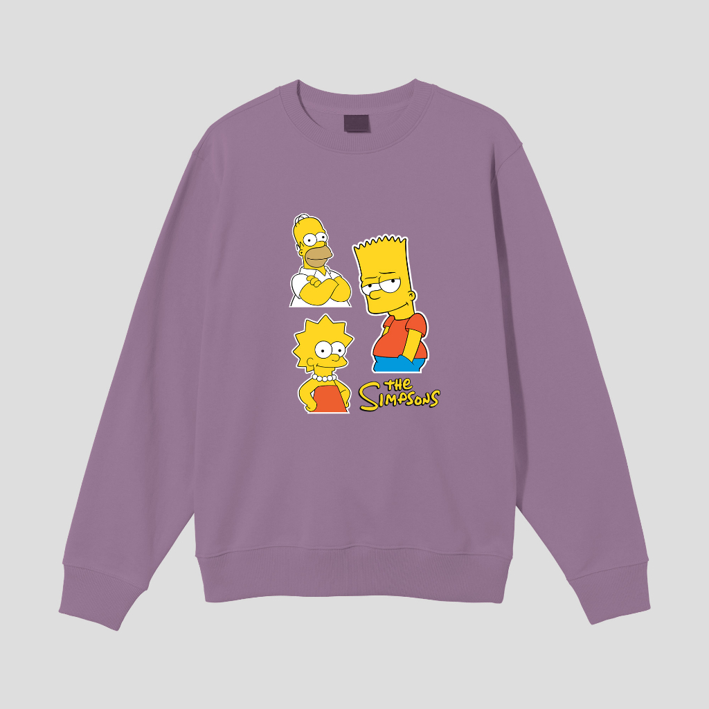 THE SIMPSONS SWEATER CREWNECK PRIA WANITA Size M-XXL