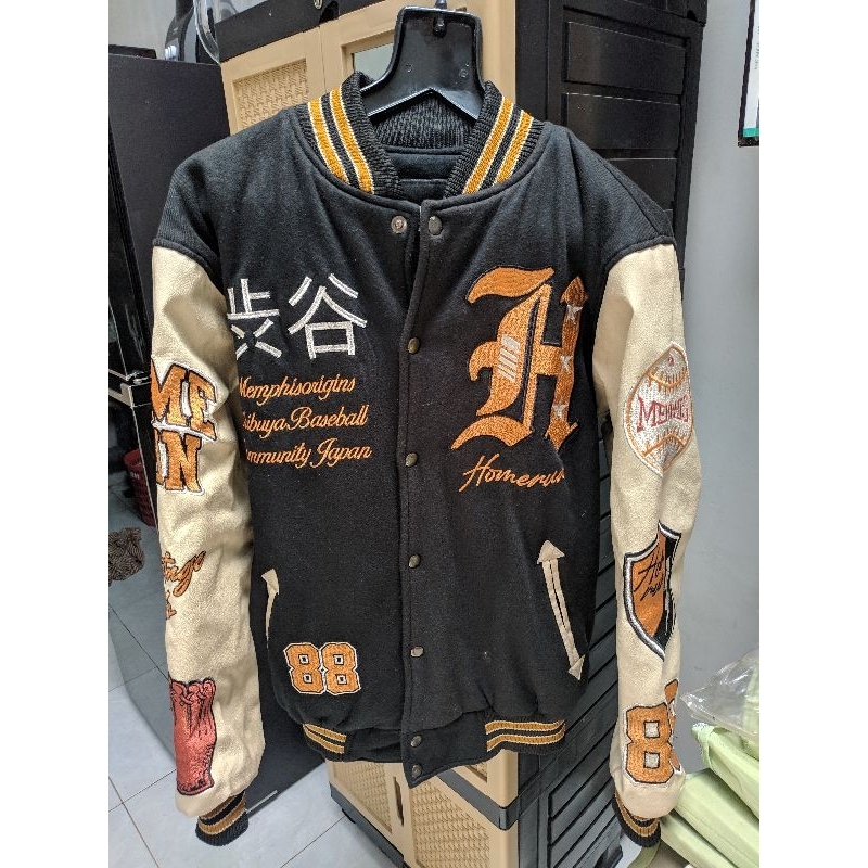 Varsity jacket Memphis Origins Kamikaze black / Yamaguchi / Home run / - Home Run, L