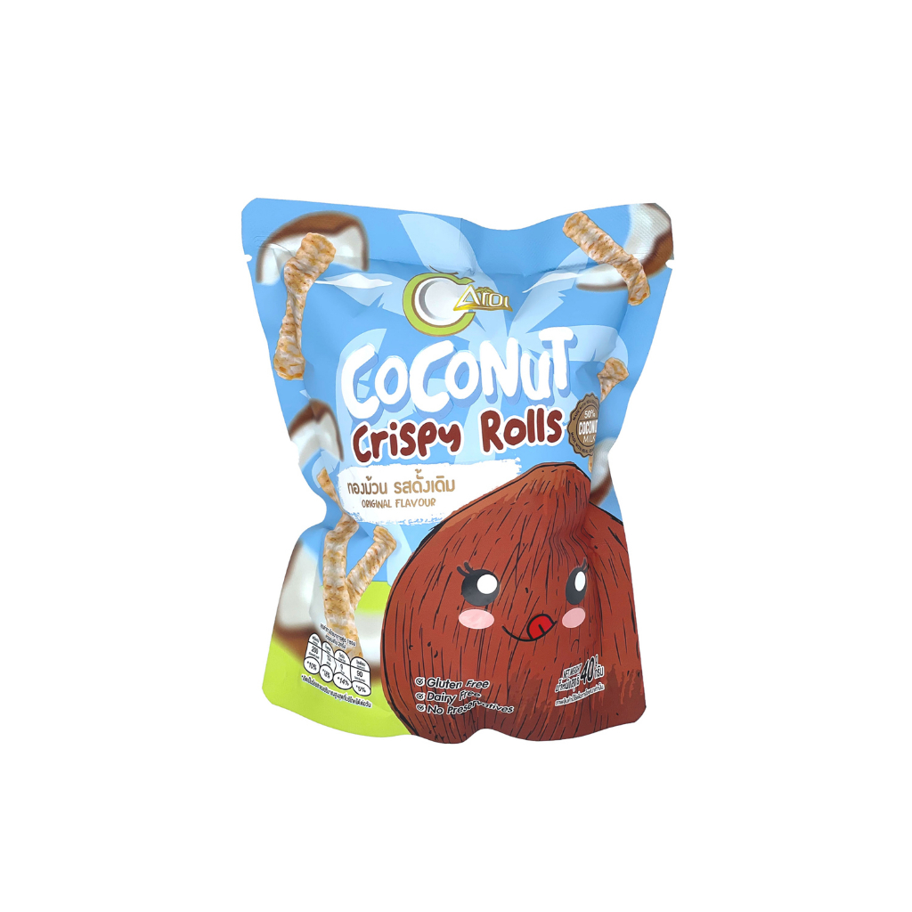 

AROI - COCONUT CRISPY ROLLS ORIGINAL FLAVOUR (40G) / SNACK IMPORT