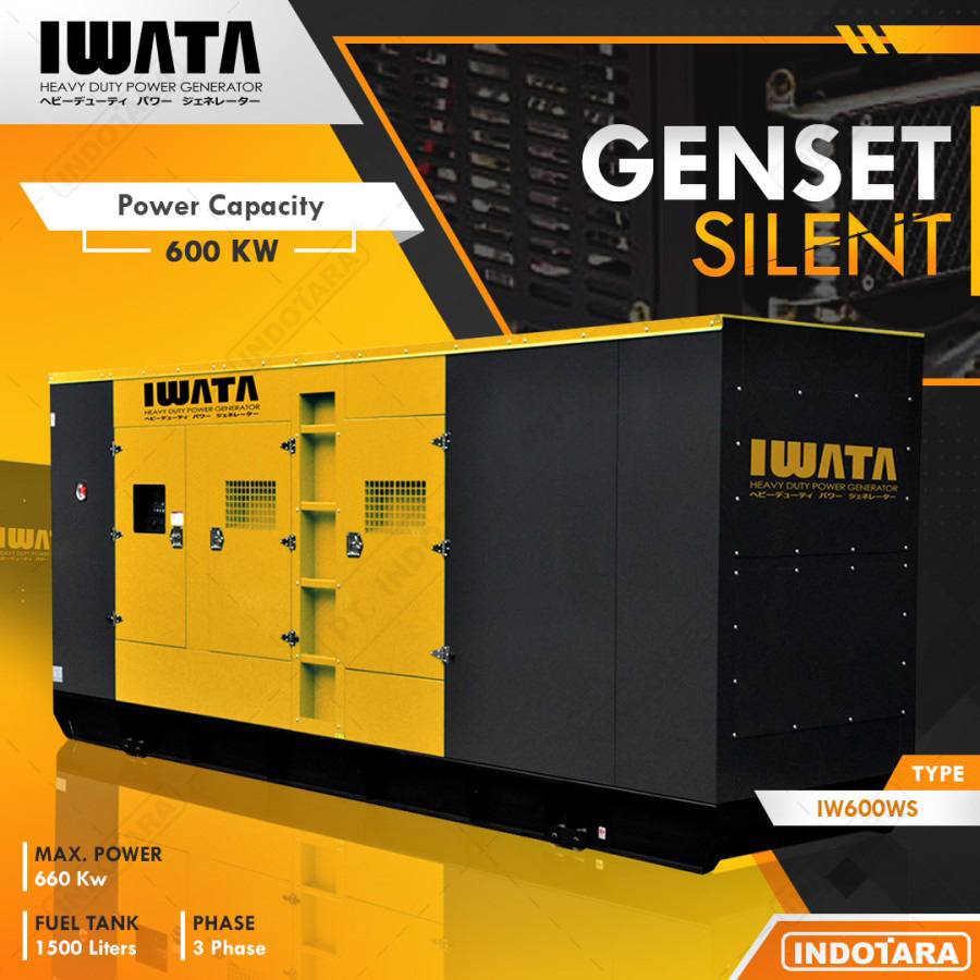 Genset Diesel IWATA 600Kw Silent - IW600WS